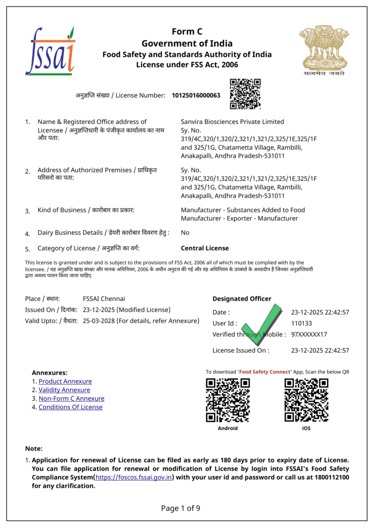 FSSAI License